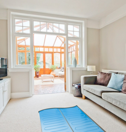 Нагревательный мат ультратонкий алюминиевый Теплолюкс Alumia 1350 Вт 9.0 кв.м