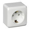 Розетка с заземлением со шторками 16А Systeme Electric Etude, БЕЛЫЙ PA16-004B