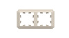 Рамка 2-постовая Systeme Electric AtlasDesign Antique БЕЖЕВЫЙ скрытой установки IP20 термопласт (ATN100202)