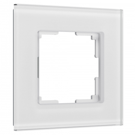 Рамка из стекла на 1 пост Werkel Senso белый soft-touch W0013101