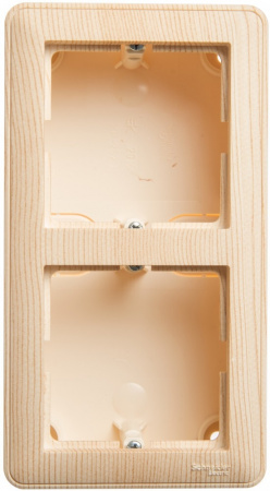 Коробка для наружного монтажа Systeme Electric (Schneider Electric) W59, 2-местная с рамкой, сосна KP-252-78