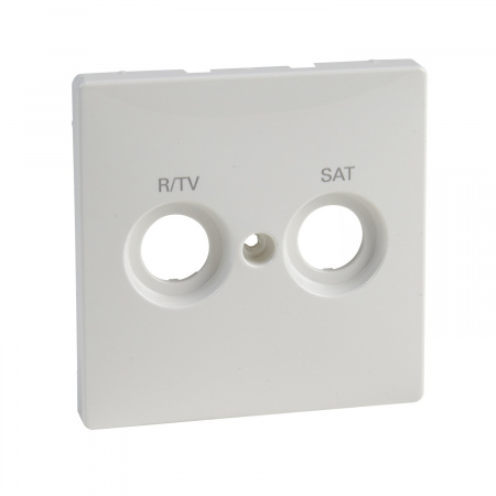 Лицевая панель телевизионной розетки R-TV/SAT скрытая (двойная) Schneider Electric Merten Antique MTN299619, полярно-белый