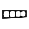 Рамка 4-пост Systeme Electric ArtGallery Pure матовое органическое стекло черный GAL331004
