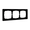 Рамка 3-пост Systeme Electric ArtGallery Pure органическое стекло черный GAL321003