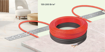 Кабель сверхтонкий двухжильный Caleo Supercable 18 Вт/м²