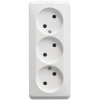 Розетка тройная без заземления 16А Systeme Electric Etude, БЕЛЫЙ PA16-009B