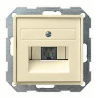 Розетка компьютерная одинарная RJ45 6-й кат. GIRA латунь EPUAE8UPOK6 | 027001