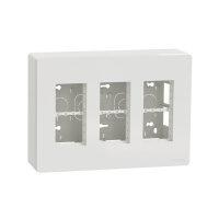 Блок открытой установки 3х2 Unica Systeme+ Schneider Electric NU123430 белый