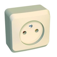 Розетка без заземления 16А Systeme Electric Etude, кремовый PA16-001K