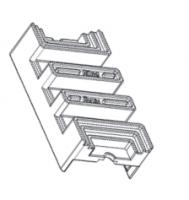 Держатель для 3-х шин (10шт.) серии ШД-101 DEKraft, 33006DEK