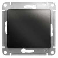 Переключатель 1-клавишный схема 6 10AX Systeme Electric Glossa, антрацит GSL000761