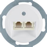 Розетка телефонная двойная EPUAE8-8UPO | 1409 Berker