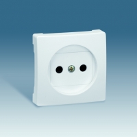 Розетка без заземления с шторками алюминий Simon 73 Loft 73431-39 | 73040-63