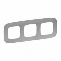 Рамка 3 местная универсальная Алюминий Legrand Valena Allure 754393