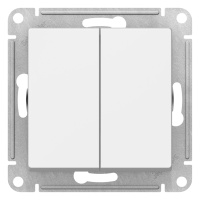 Перекрестный переключатель Schneider Electric Atlas Design ЛОТОС двухклавишный, схема 7 механизм 2, 10АХ, ATN001373