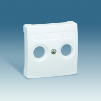 Розетка R-TV-SAT одиночная алюминий Simon 73 Loft 73486-69 | 73097-63