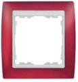 Simon 82 Рамки Красный Полупрозрачный-Белый