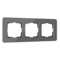 Рамка из стекла на 3 поста Elite графит Werkel Elite графит W0032440