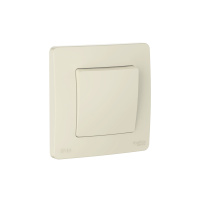 Переключатель 1-клавишный Systeme Electric Blanca С/У IP44 (сх.6), 10AX, 250В, МОЛОЧНЫЙ BLNVS410602