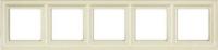 Рамка 5-пост цт. слоновая кость Jung Eco Profi Deco EPD485