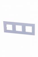 3 постовая рамка серебро ABB Zenit 2CLA227300N1301