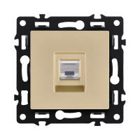 Розетка Ethernet RJ45 Cat.6, золотой Kollinger Asthetik AS-017GD
