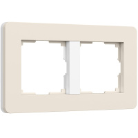 Рамка 2-постовая Werkel Split айвори-белый soft-touch W0023066