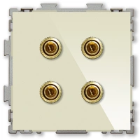 Розетка аудио Hi-End бежевая CGSS Практика PL-W201A-BGG