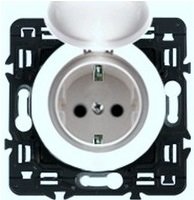 Розетка влагозащищенная с заземлением и защитной крышкой - IP 44 Legrand Celiane 67153 | 67841 | 80251