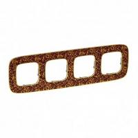 Рамка 4 местная универсальная Барокко Пурпур Legrand Valena Allure 754444