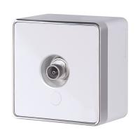 ТВ-розетка оконечная Gallant белая Werkel Накладные механизмы Gallant белые W5083001