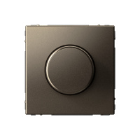 Светорегулятор (диммер) поворотно-нажимной Systeme Electric ArtGallery, LED, RC, 400Вт, мокко  GAL000623
