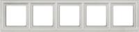 Рамка 5-пост цт. белый Jung Eco Profi Deco EPD485WW