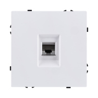 Розетка Ethernet RJ45 Cat.6, белый глянцевый Kollinger Eclipse EC-017WG