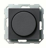 Светорегулятор поворотный 60-400 Вт. для ламп накаливания и галог.220В GIRA пластик антрацит 030000 | 065028