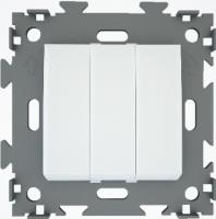 Выключатель 3-клав CGSS цв. белый GL-W103-WCM