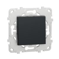 Выключатель 1-клавишный схема 1 10 AX 250 В Unica NEW Schneider Electric антрацит NU520154