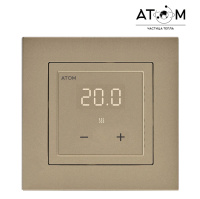 Терморегулятор цифровой ATOM Delta шампань 16А CN2679