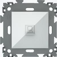 Розетка интернет (1 гнездо) CGSS цв. белый GL-W201C-WCM