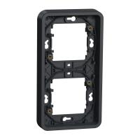 Рамка 2-постовая вертикальная, IP55 Mureva Styl Schneider Electric MUR34151, антрацит