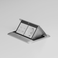 Выдвижной блок на 4 модуля Werkel серебряный W8074065