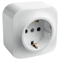 Розетка с заземлением без шторок цвет белый 782211 Legrand Quteo