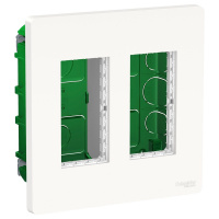 Блок скрытой установки 2х2 Unica Systeme+ Schneider Electric NU172418 белый