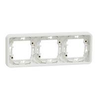 Рамка 3-постовая горизонтальная, IP55 Mureva Styl Schneider Electric MUR39109, белый