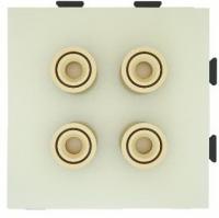 Розетка аудио Hi- End CGSS цв. бежевый PL-W201A-BGG