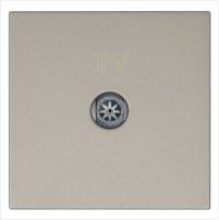 Розетка TV Φ9.5mm оконечная с накладкой, цвет Бронза Jasmart FD6001BR