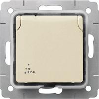 Розетка с крышкой 773745 Legrand Cariva цвет бежевый