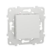 Переключатель 1-клавишный перекрестный схема 7 10 AX 250 В Unica NEW Schneider Electric белый NU520518
