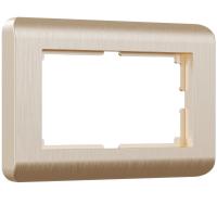 Рамка из пластика для двойной розетки Stream шампань Werkel Stream шампань W0082111