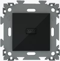 Розетка USB CGSS цв. Черный GL-W201U-BCM